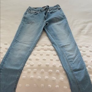 Frank & Oak light wash skinny jeans